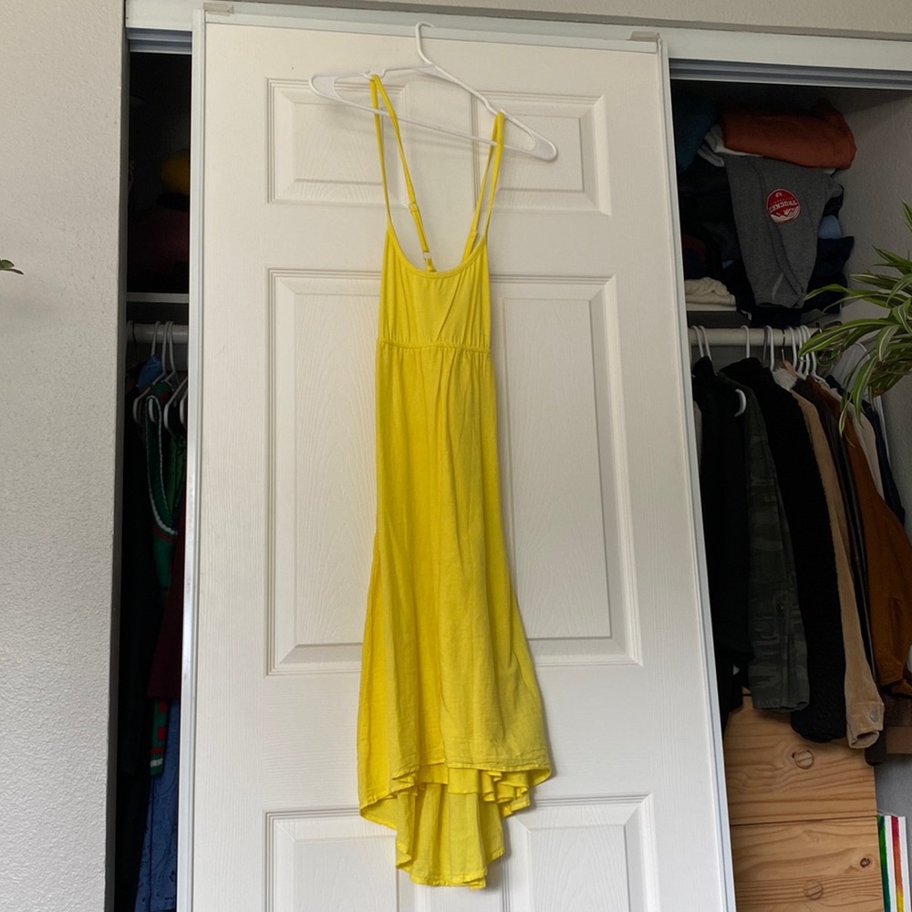 Splendid Yellow Cotton Dress